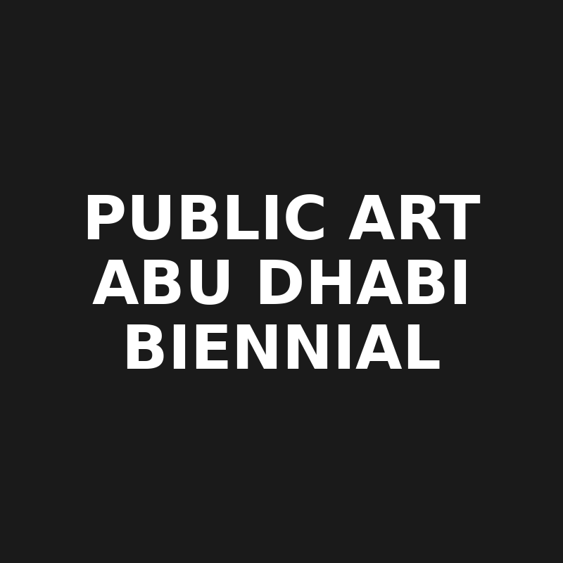 Public Art Abu Dhabi Biennial logo