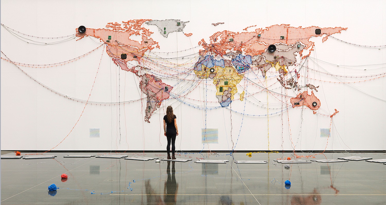 Reena Kallat, Woven Chronicle, 2015. Image courtesy of the artist.