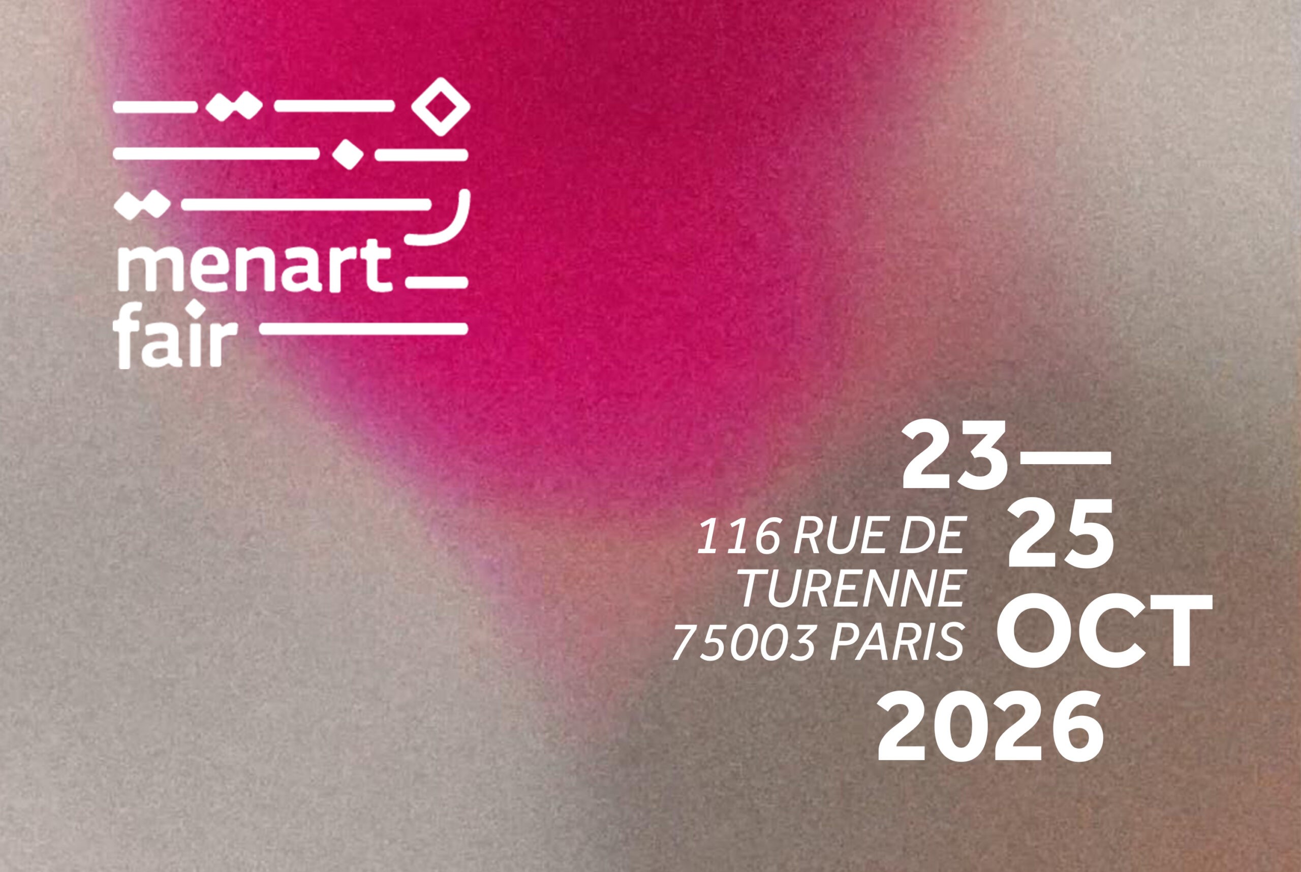 MENART Fair 2026, official visual. Image courtesy of MENART Fair.