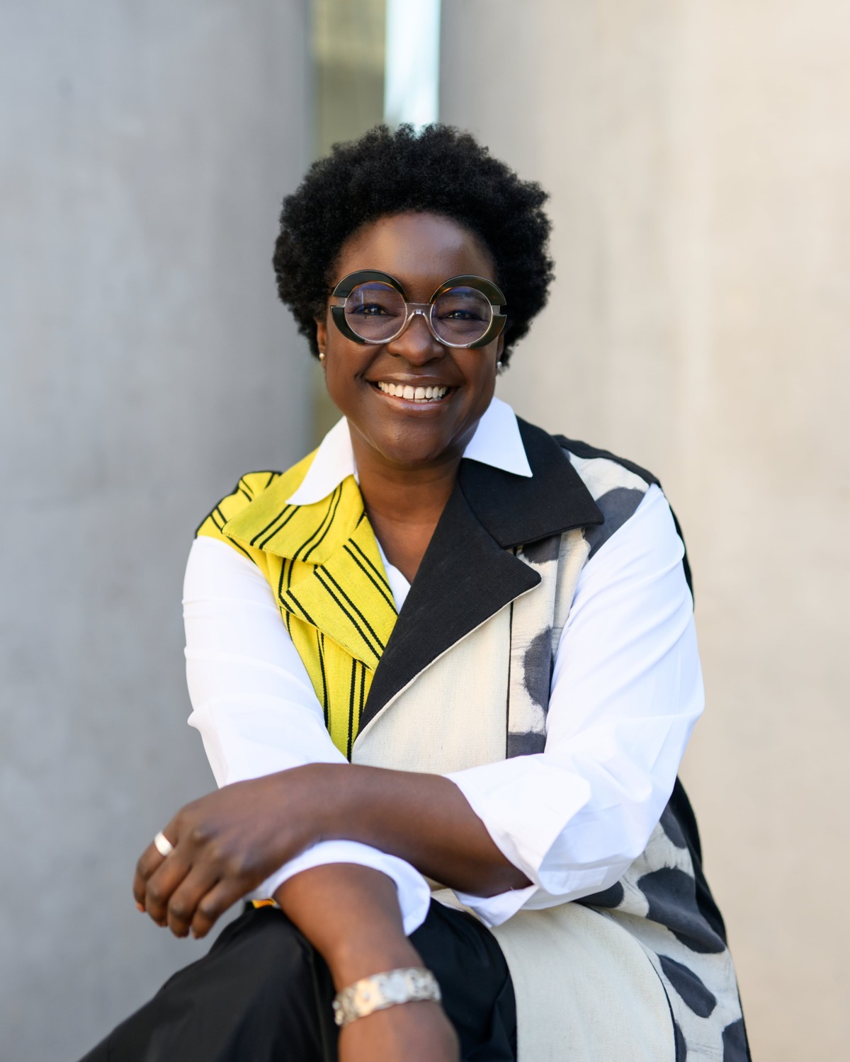 Elvira Dyangani Ose, Artistic Director of the second Public Art Abu Dhabi Biennial. Photo: Ramiie G. Image courtesy of Zeitz MOCAA.