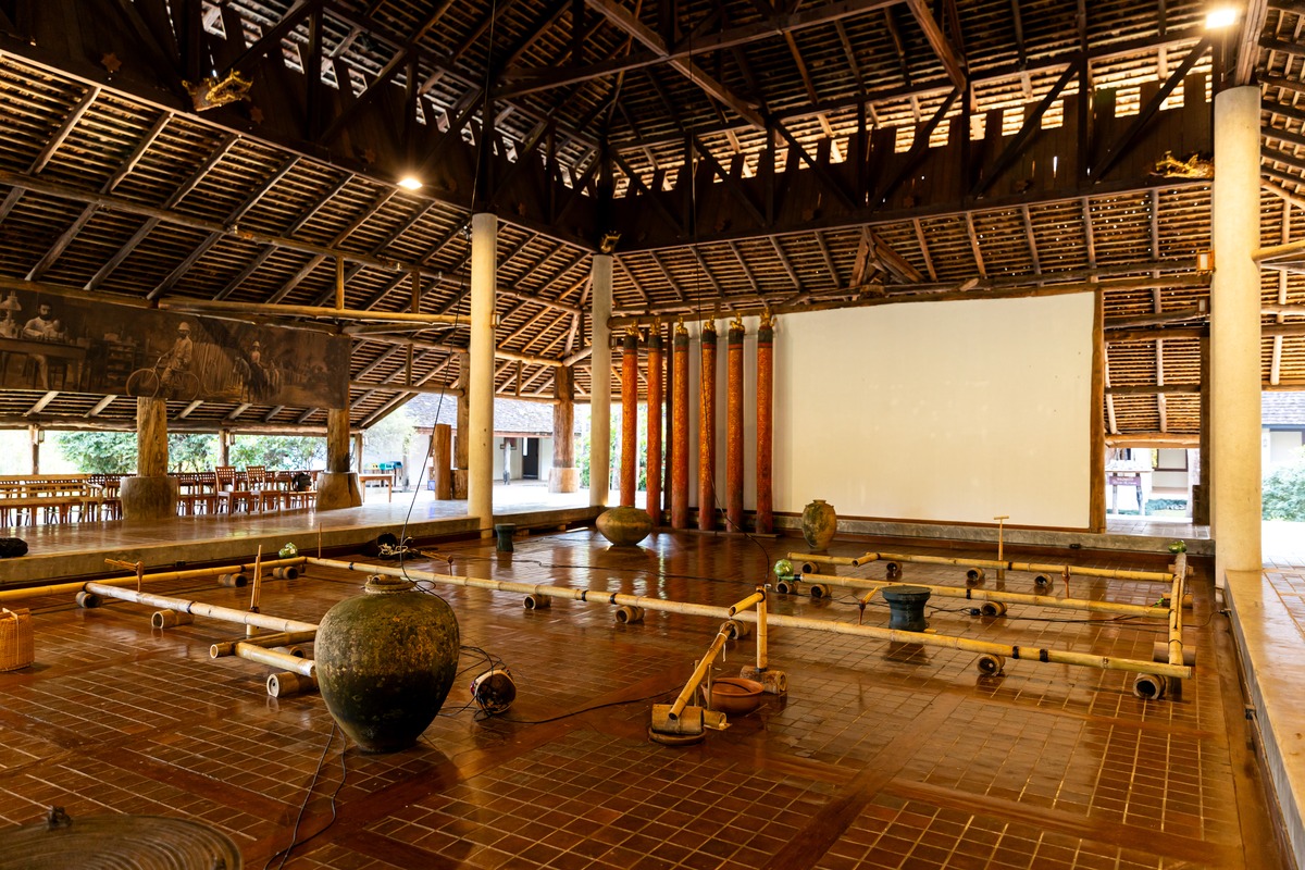 Tarek Atoui, The Wind Harvesters, installation view, Thailand Biennale Chiang Rai, 2023. Photo © Wanchai Phutthawarin. Image courtesy of Tate.
