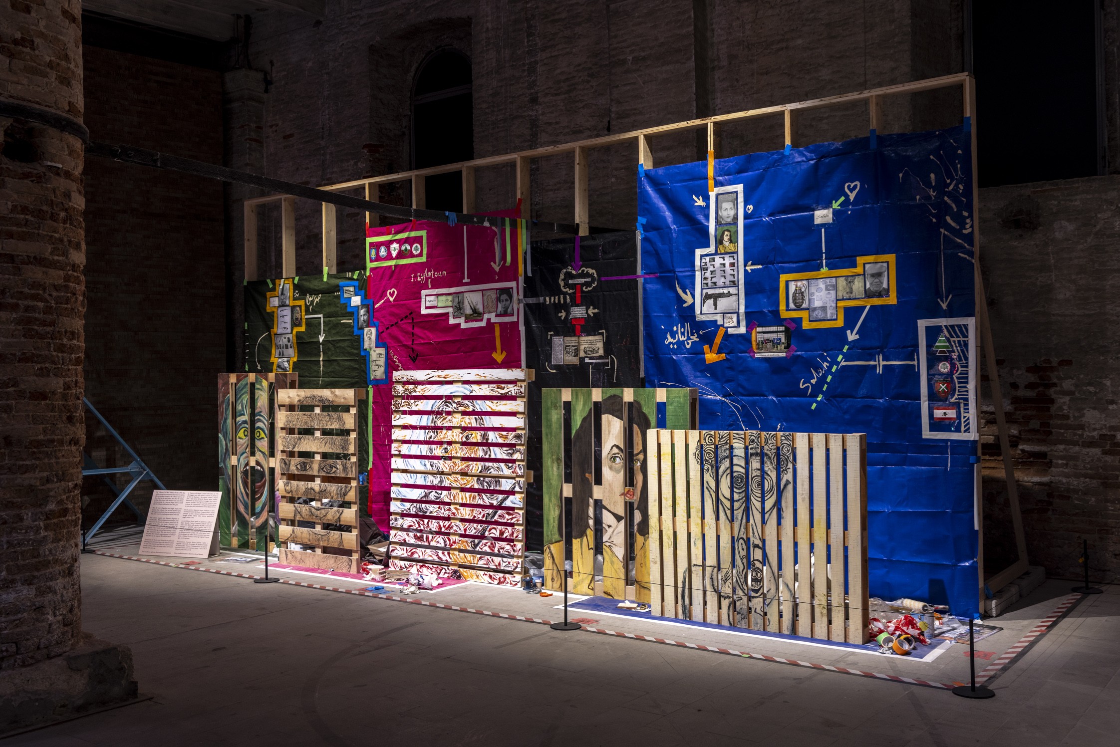 Walid Raad, Postscript to the Arabic Edition, mixed-media installation, 61st International Art Exhibition, La Biennale di Venezia, 2026. Photo: Marco Zorzanello. © Walid Raad. Courtesy La Biennale di Venezia.